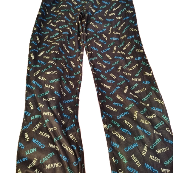 Calvin Klein Other - Calvin Klein Black Pajama Pants with Multicolor Logo